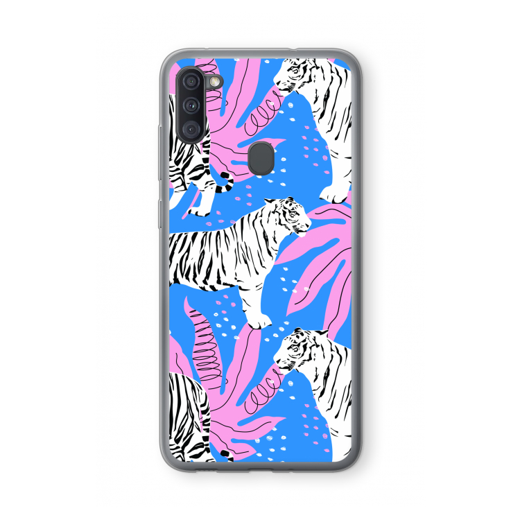 Tijger: Samsung Galaxy A11 Transparant Hoesje