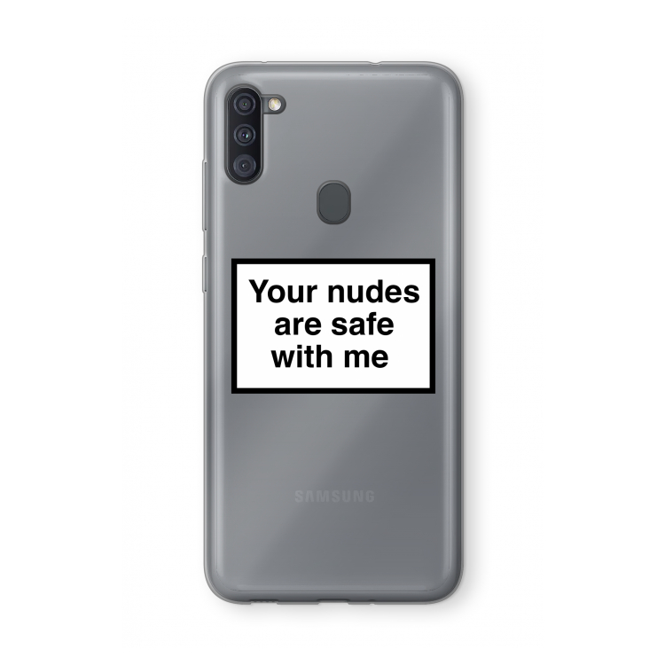 Safe with me: Samsung Galaxy A11 Transparant Hoesje