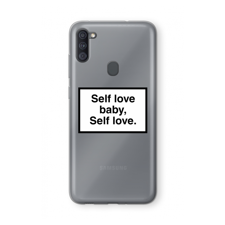 Self love: Samsung Galaxy A11 Transparant Hoesje
