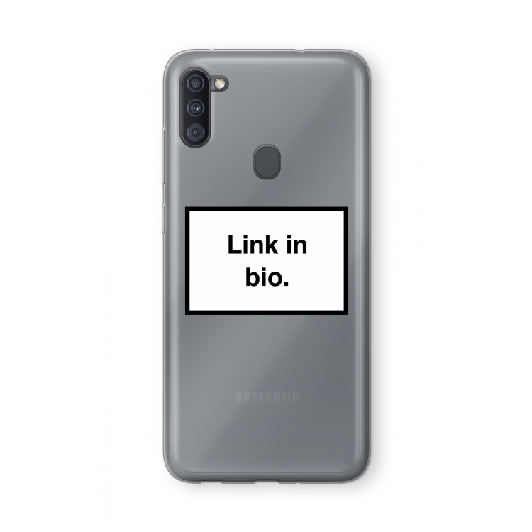 Link in bio: Samsung Galaxy A11 Transparant Hoesje