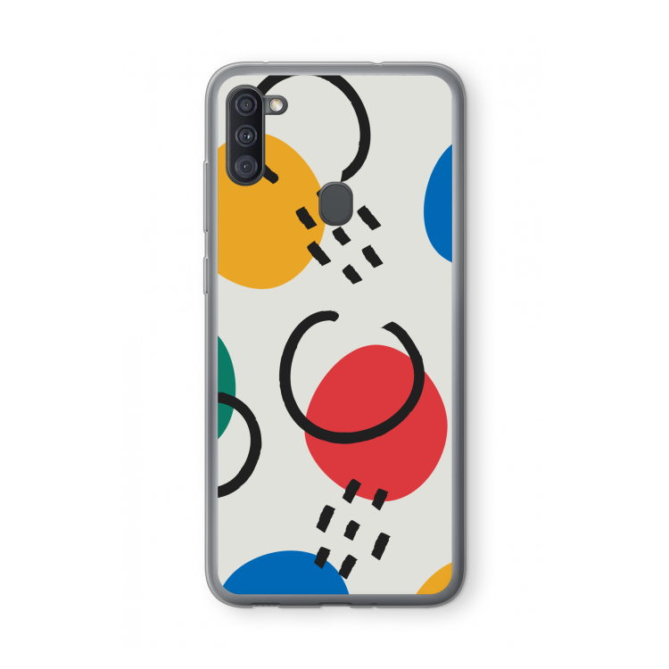 Illustratieve pop 3: Samsung Galaxy A11 Transparant Hoesje