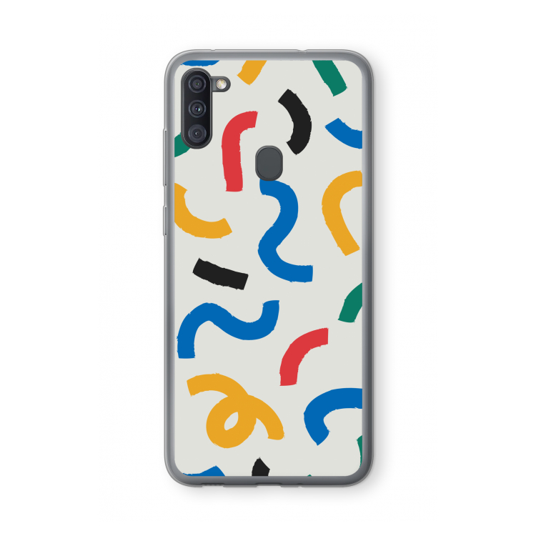 Illustratieve pop 2: Samsung Galaxy A11 Transparant Hoesje