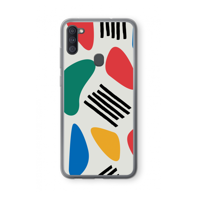 Illustratieve pop 1: Samsung Galaxy A11 Transparant Hoesje