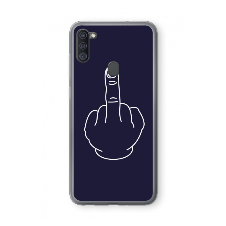 F**k U: Samsung Galaxy A11 Transparant Hoesje