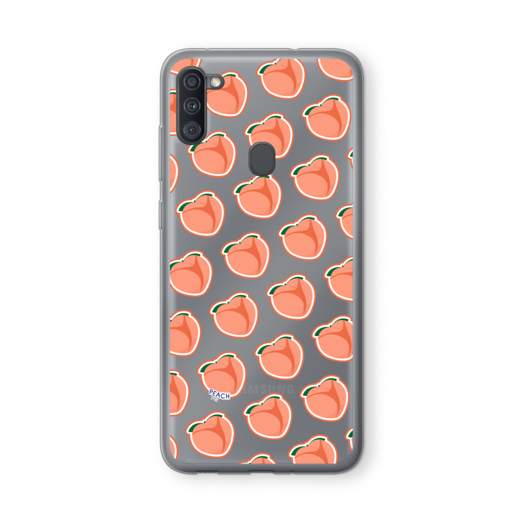 Just peachy: Samsung Galaxy A11 Transparant Hoesje