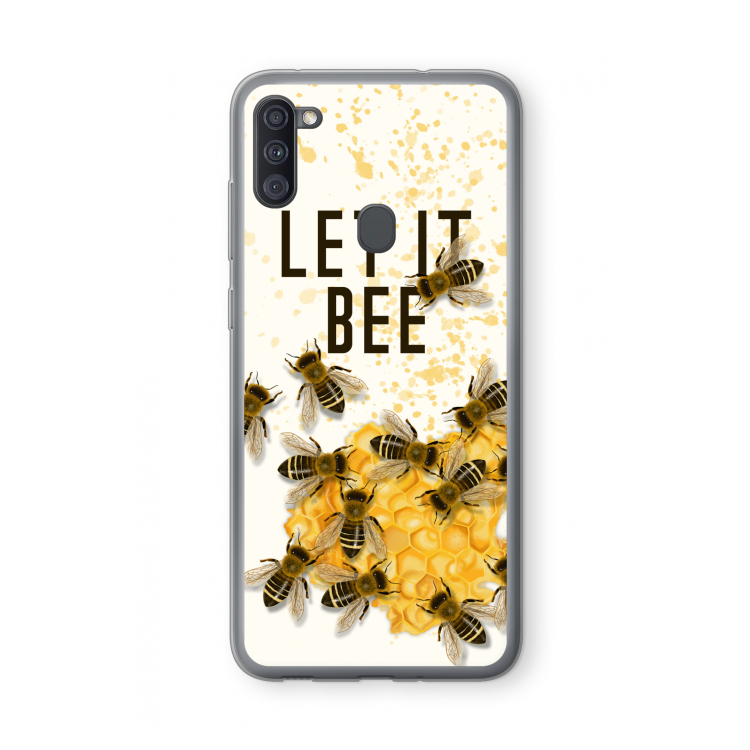 Let it bee: Samsung Galaxy A11 Transparant Hoesje