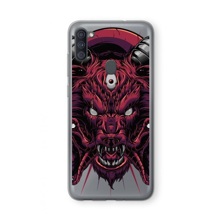 Hell Hound and Serpents: Samsung Galaxy A11 Transparant Hoesje
