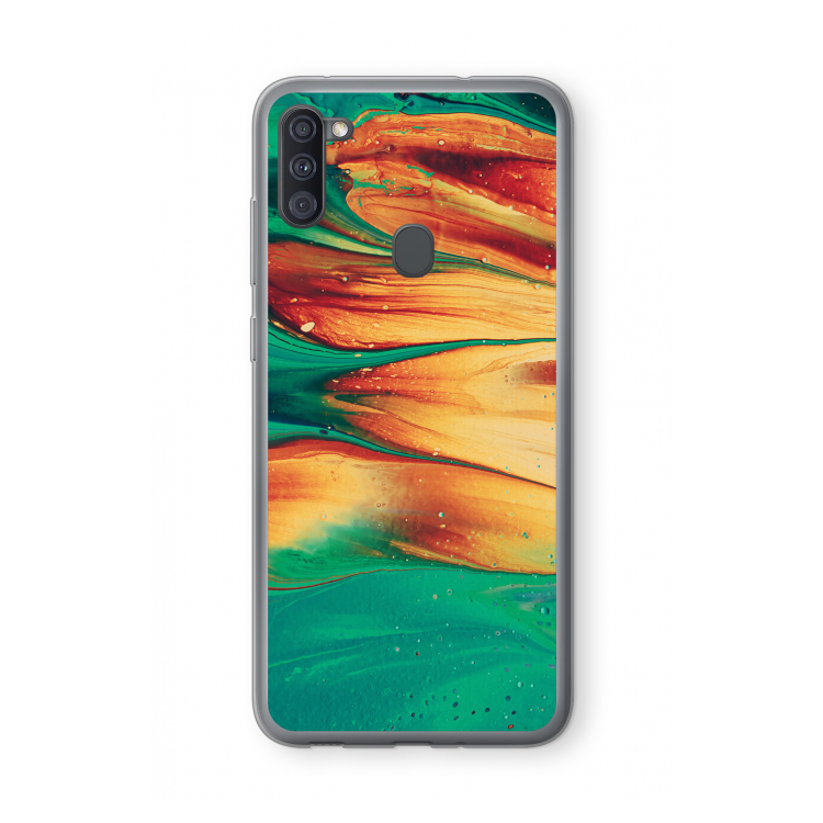 Green Inferno: Samsung Galaxy A11 Transparant Hoesje