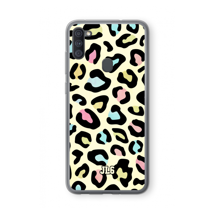 Leopard pattern: Samsung Galaxy A11 Transparant Hoesje