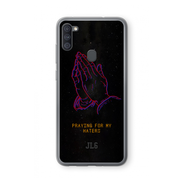 Praying For My Haters: Samsung Galaxy A11 Transparant Hoesje