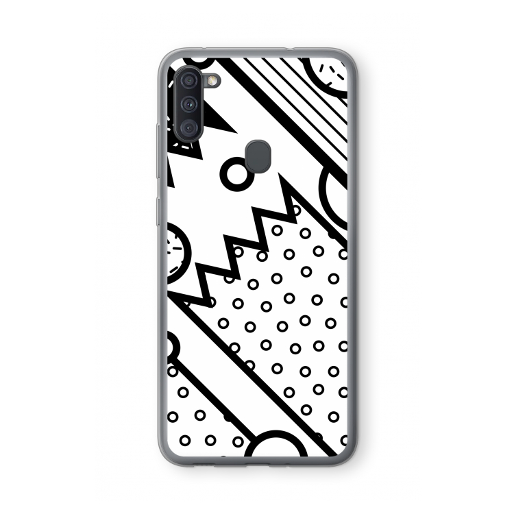 Pop Art #4: Samsung Galaxy A11 Transparant Hoesje