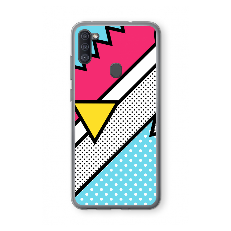 Pop Art #3: Samsung Galaxy A11 Transparant Hoesje