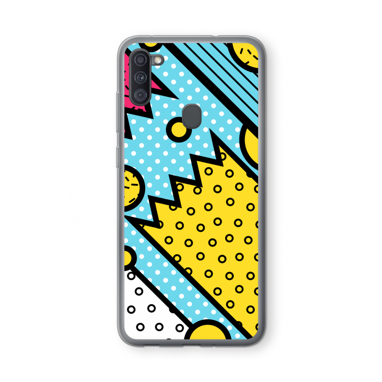Pop Art #1: Samsung Galaxy A11 Transparant Hoesje