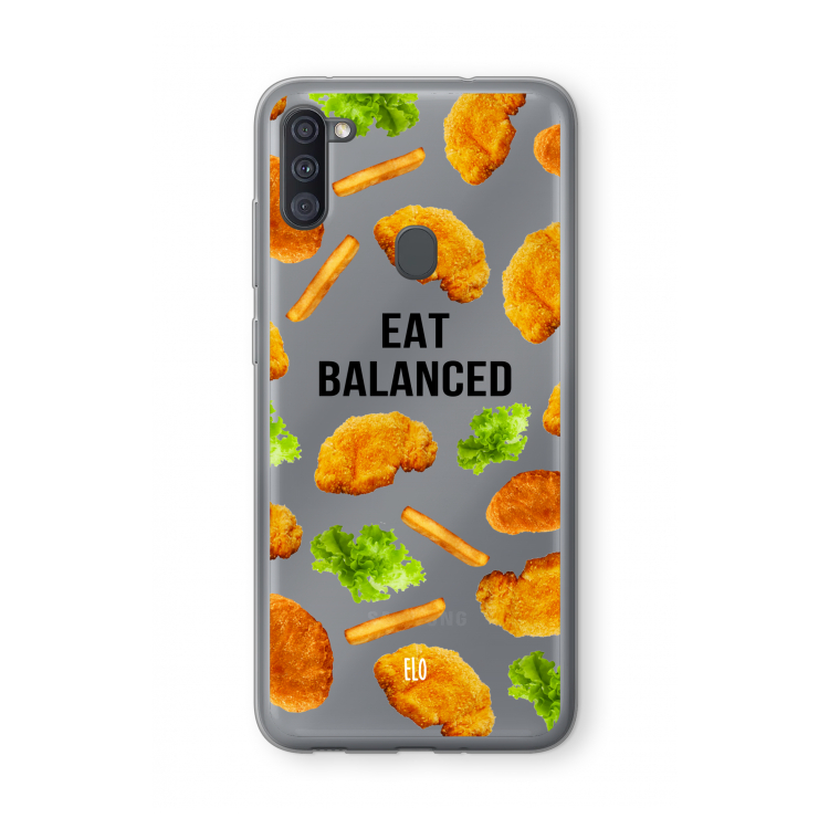 Eat Balanced: Samsung Galaxy A11 Transparant Hoesje