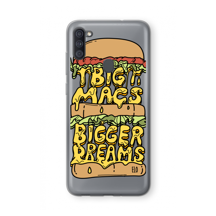 Big Macs Bigger Dreams: Samsung Galaxy A11 Transparant Hoesje