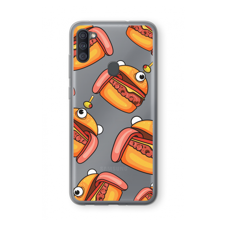 Hamburger: Samsung Galaxy A11 Transparant Hoesje
