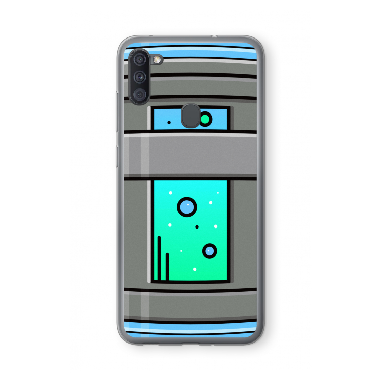 Chug Bottle: Samsung Galaxy A11 Transparant Hoesje