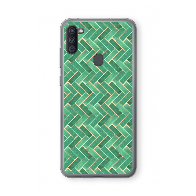 Moroccan tiles 2: Samsung Galaxy A11 Transparant Hoesje