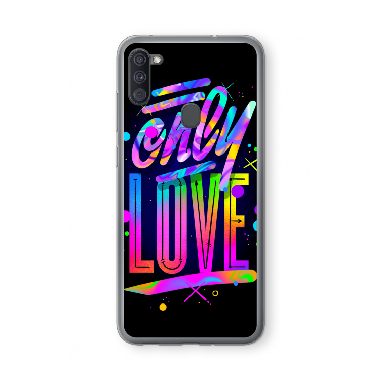 Only Love: Samsung Galaxy A11 Transparant Hoesje
