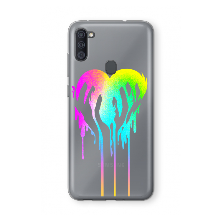 Hold My Heart: Samsung Galaxy A11 Transparant Hoesje