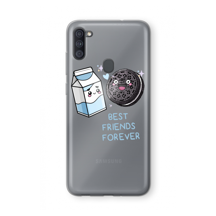 Best Friend Forever: Samsung Galaxy A11 Transparant Hoesje