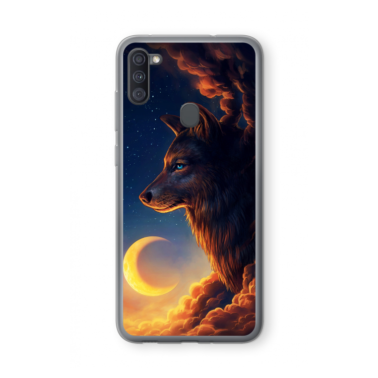 Night Guardian: Samsung Galaxy A11 Transparant Hoesje