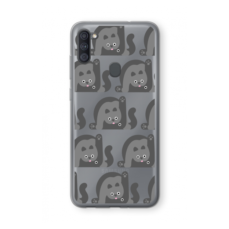 Cats: Samsung Galaxy A11 Transparant Hoesje