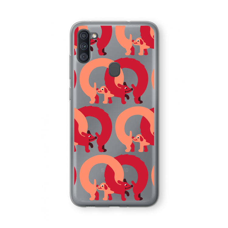 Dogs: Samsung Galaxy A11 Transparant Hoesje