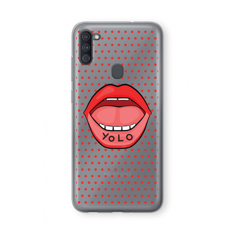 Yolo Denise: Samsung Galaxy A11 Transparant Hoesje