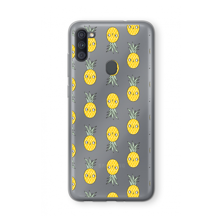 Ananas: Samsung Galaxy A11 Transparant Hoesje