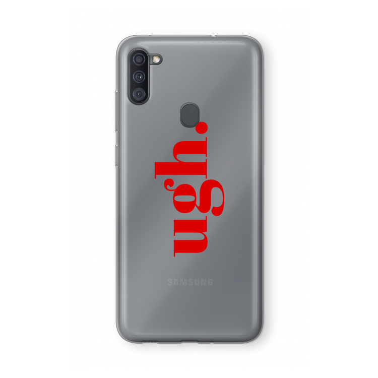 Ugh: Samsung Galaxy A11 Transparant Hoesje
