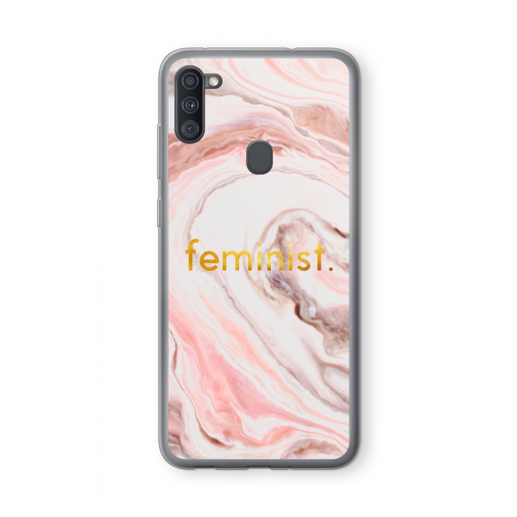 Feminist: Samsung Galaxy A11 Transparant Hoesje