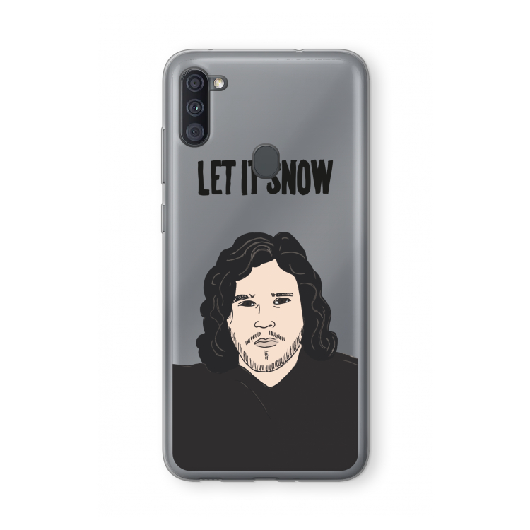 Let It Snow: Samsung Galaxy A11 Transparant Hoesje