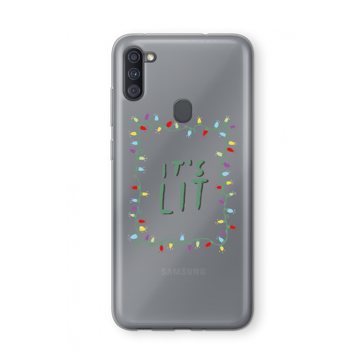 It's Lit: Samsung Galaxy A11 Transparant Hoesje