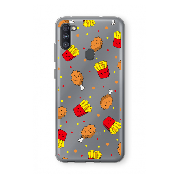 Chicken 'n Fries: Samsung Galaxy A11 Transparant Hoesje