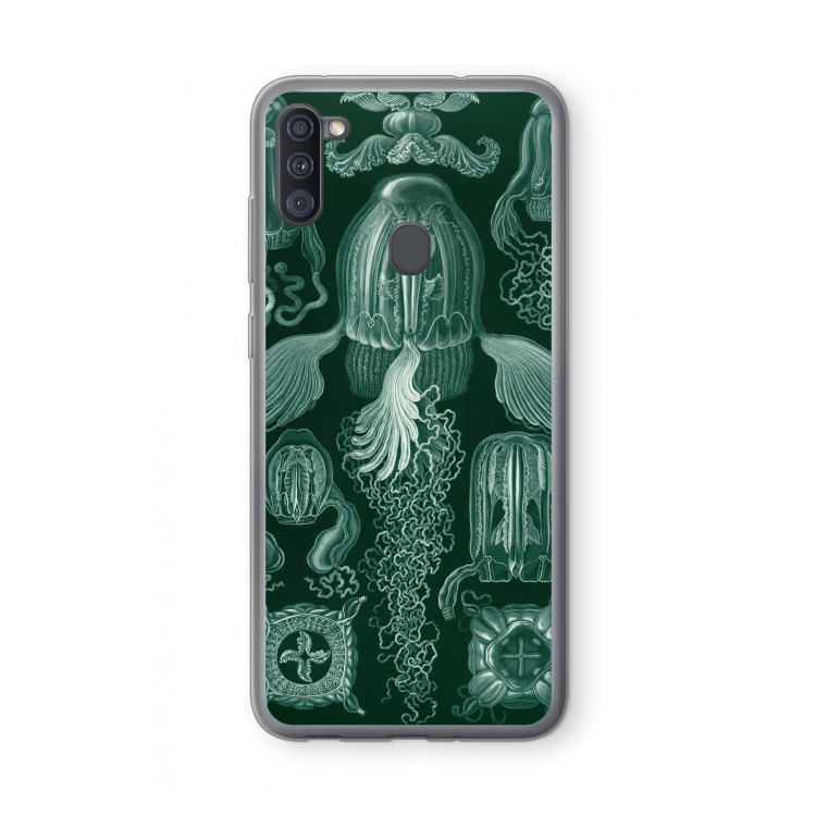 Haeckel Cubomedusae: Samsung Galaxy A11 Transparant Hoesje