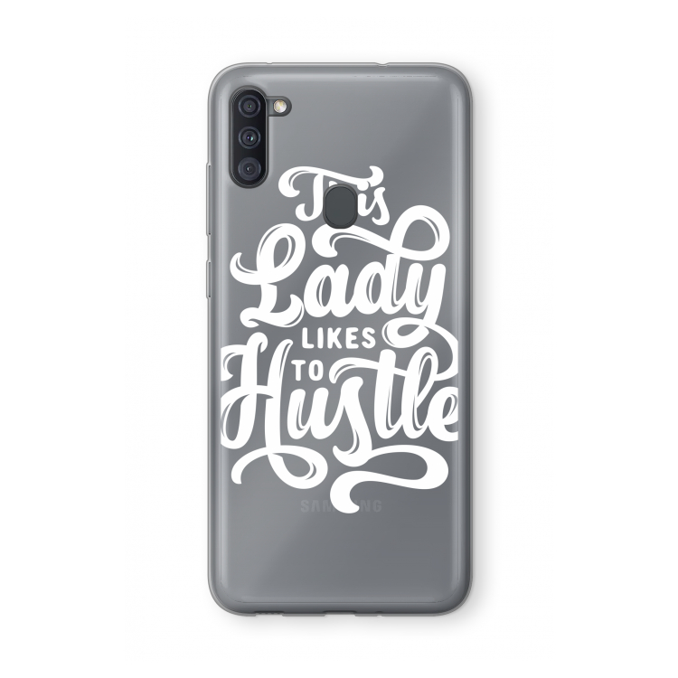 Hustle Lady: Samsung Galaxy A11 Transparant Hoesje