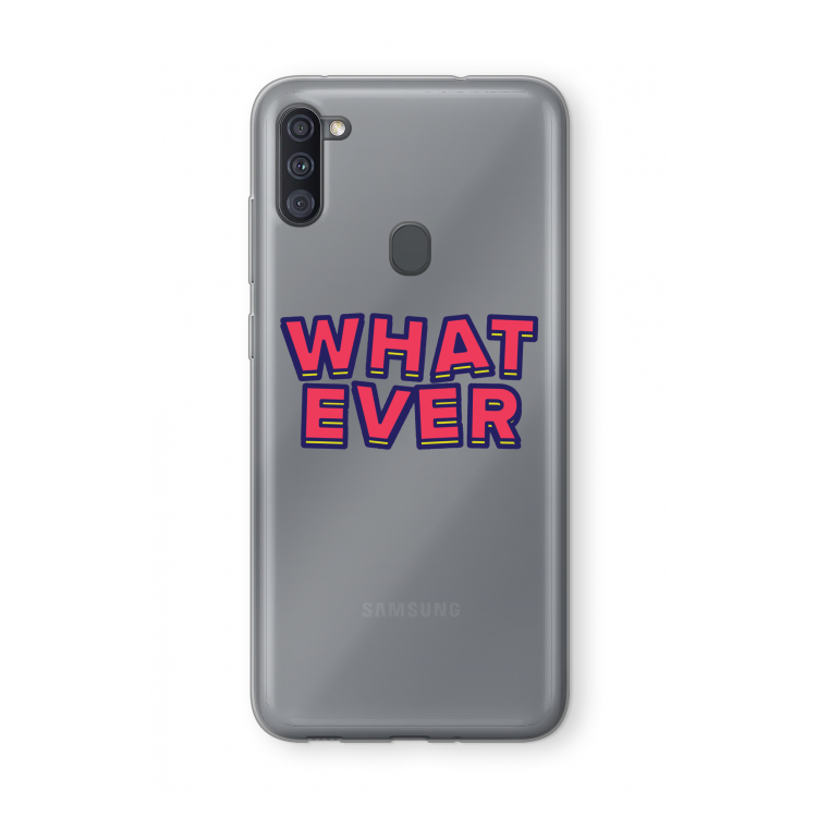 Whatever: Samsung Galaxy A11 Transparant Hoesje