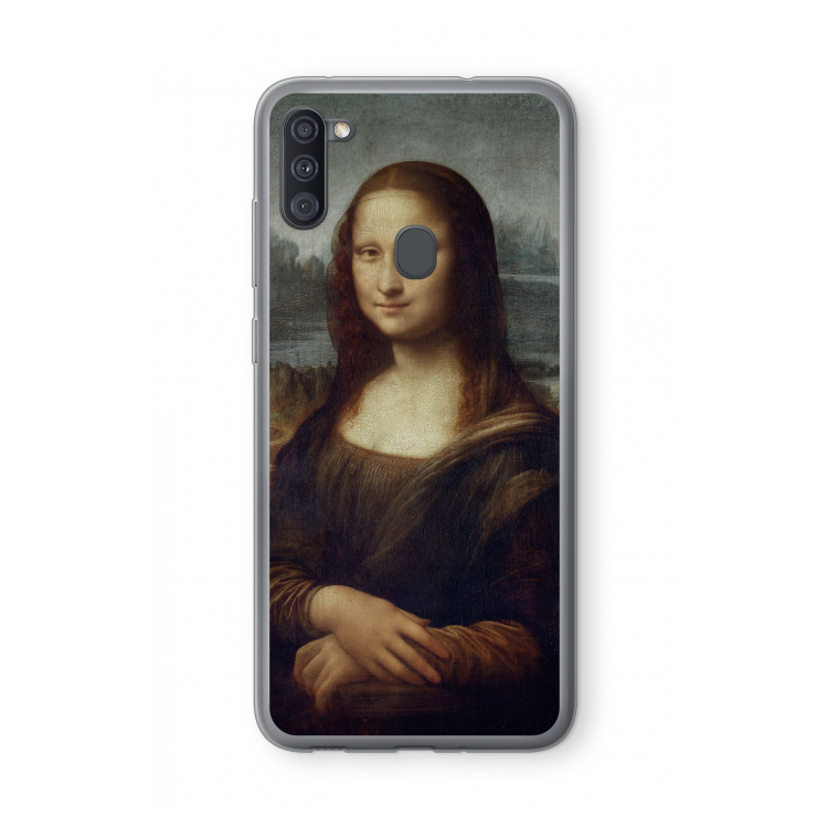 Mona Lisa: Samsung Galaxy A11 Transparant Hoesje