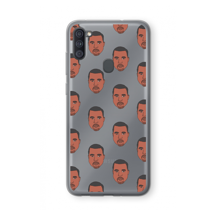 Kanye Call Me?: Samsung Galaxy A11 Transparant Hoesje