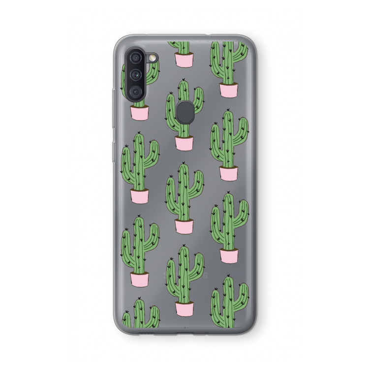 Cactus Lover: Samsung Galaxy A11 Transparant Hoesje