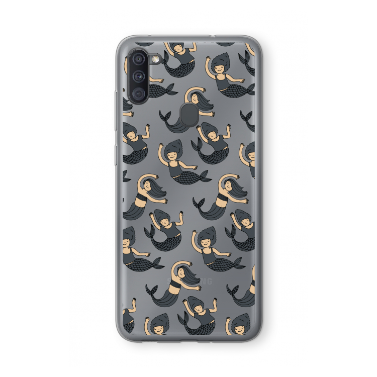 Zeemeermin: Samsung Galaxy A11 Transparant Hoesje