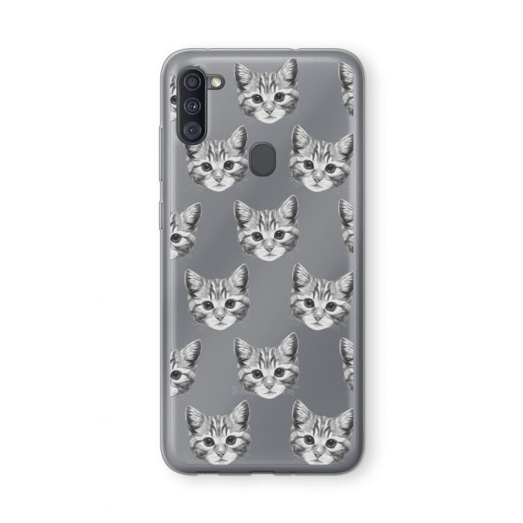 Kitten: Samsung Galaxy A11 Transparant Hoesje