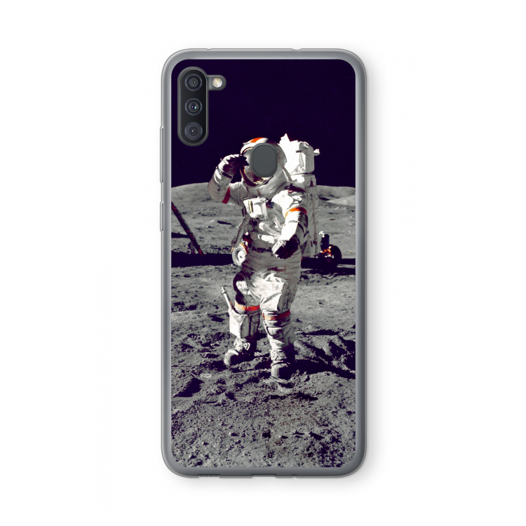 Spaceman: Samsung Galaxy A11 Transparant Hoesje