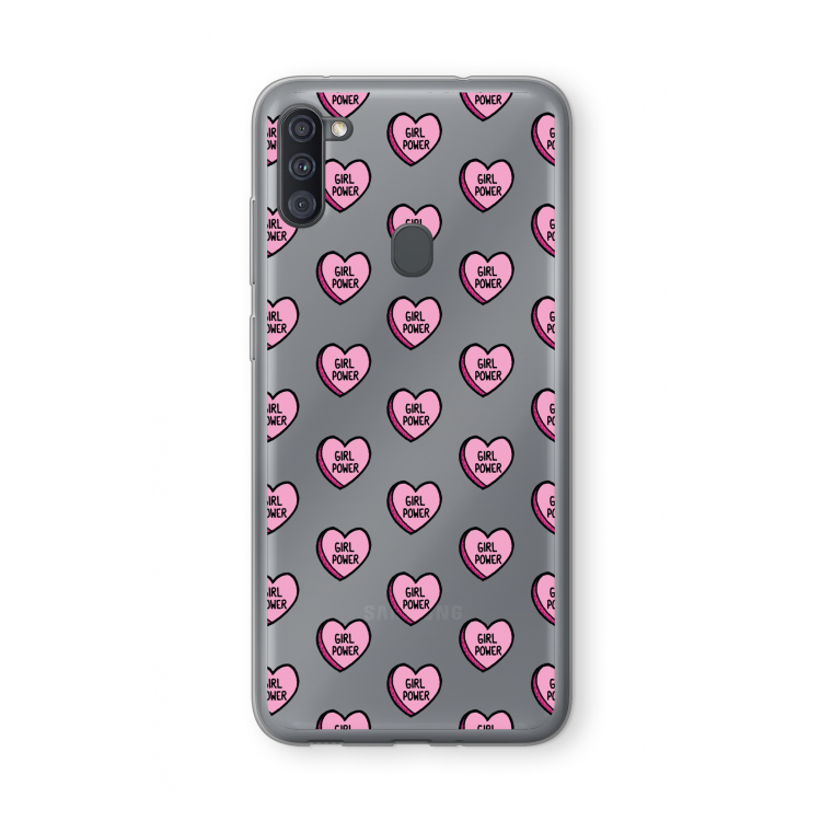 GIRL POWER: Samsung Galaxy A11 Transparant Hoesje