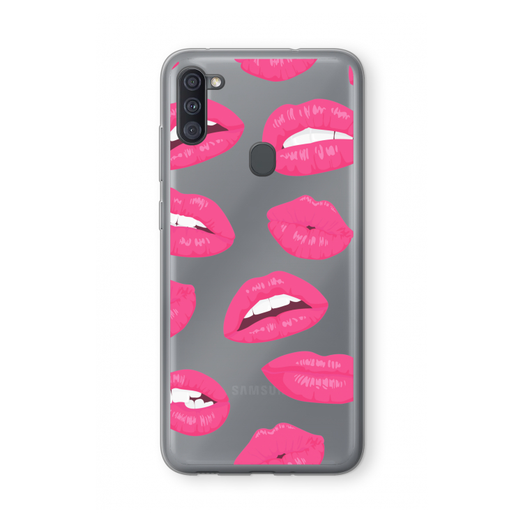 Bite my lip: Samsung Galaxy A11 Transparant Hoesje