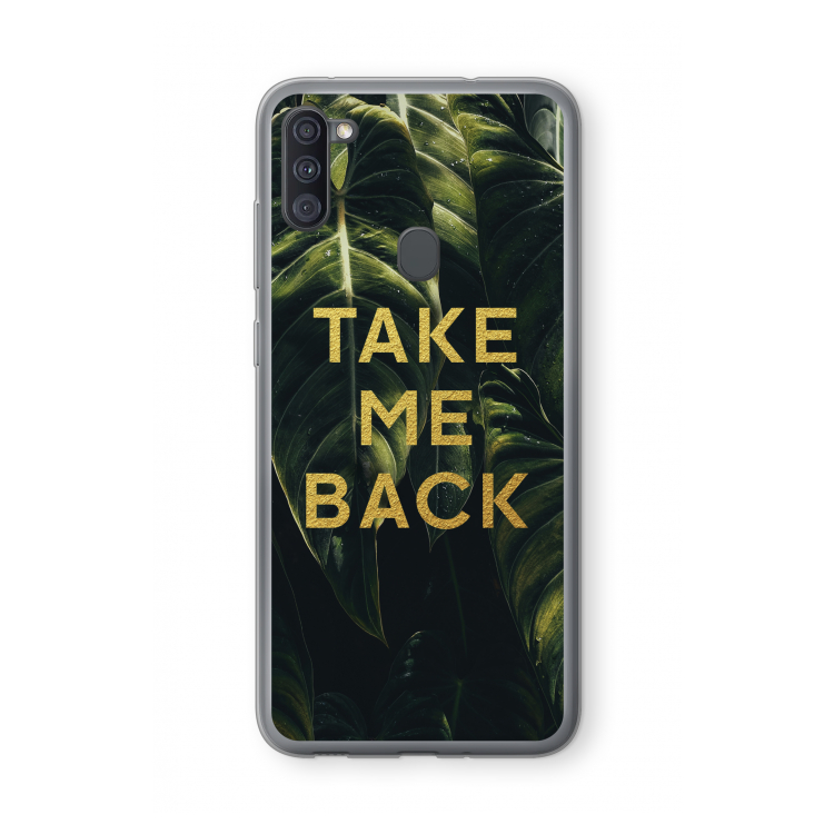 Take me back: Samsung Galaxy A11 Transparant Hoesje