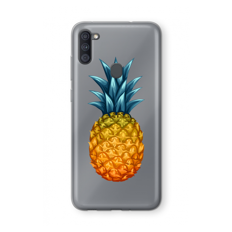 Grote ananas: Samsung Galaxy A11 Transparant Hoesje