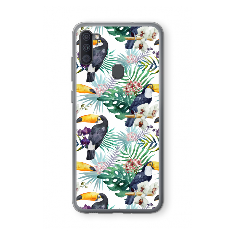 Tukans: Samsung Galaxy A11 Transparant Hoesje