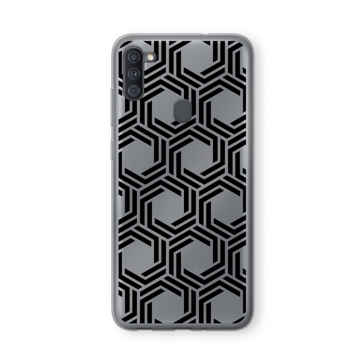 Geometrisch patroon: Samsung Galaxy A11 Transparant Hoesje